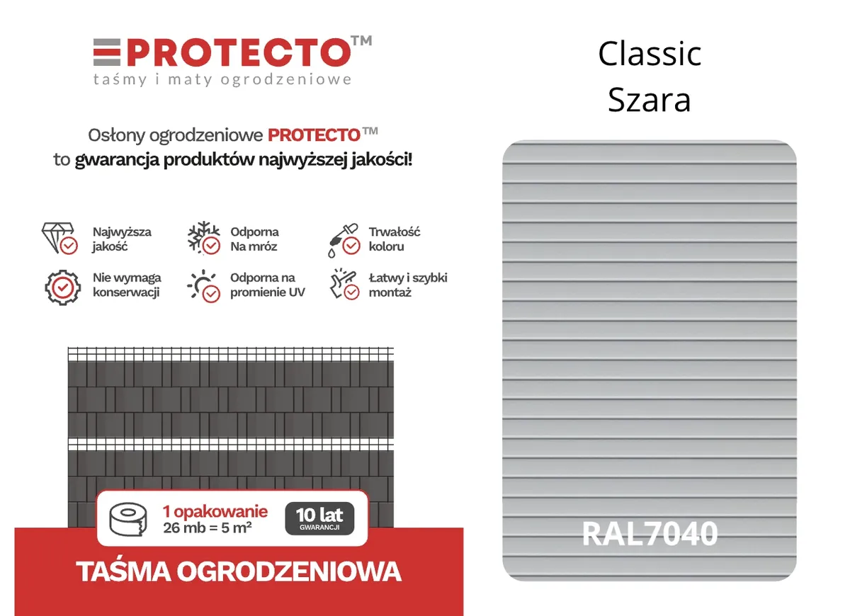 Stínicí páska 50 bm Thermoplast® CLASSIC LINE 4,75 cm šedá — zdjęcie 7 z 8