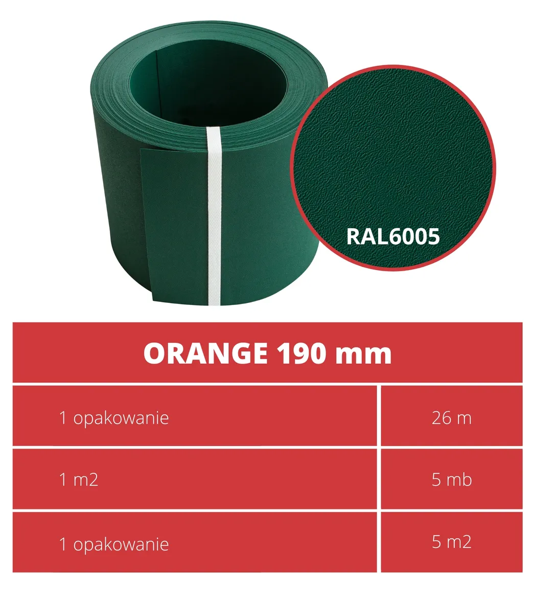 Stínicí páska ROLE 26 bm ORANGE 19 cm PROTECTO™ — zdjęcie 3 z 8