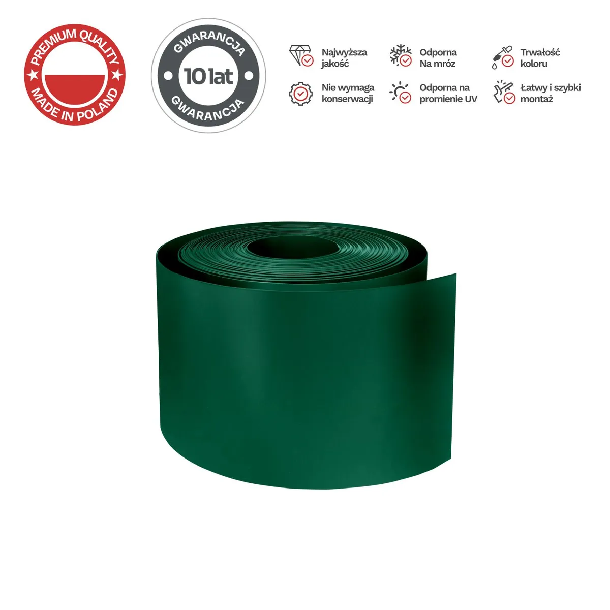 Sichtschutzstreifen ROLLE 26 lfm BASIC 19 cm PROTECTO™ — zdjęcie 1 z 8
