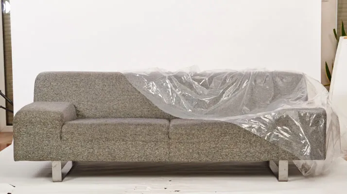 Protective cover for 1-seater sofa, 243.8 × 137.2 cm, THICK 50-micron film — zdjęcie 8 z 8