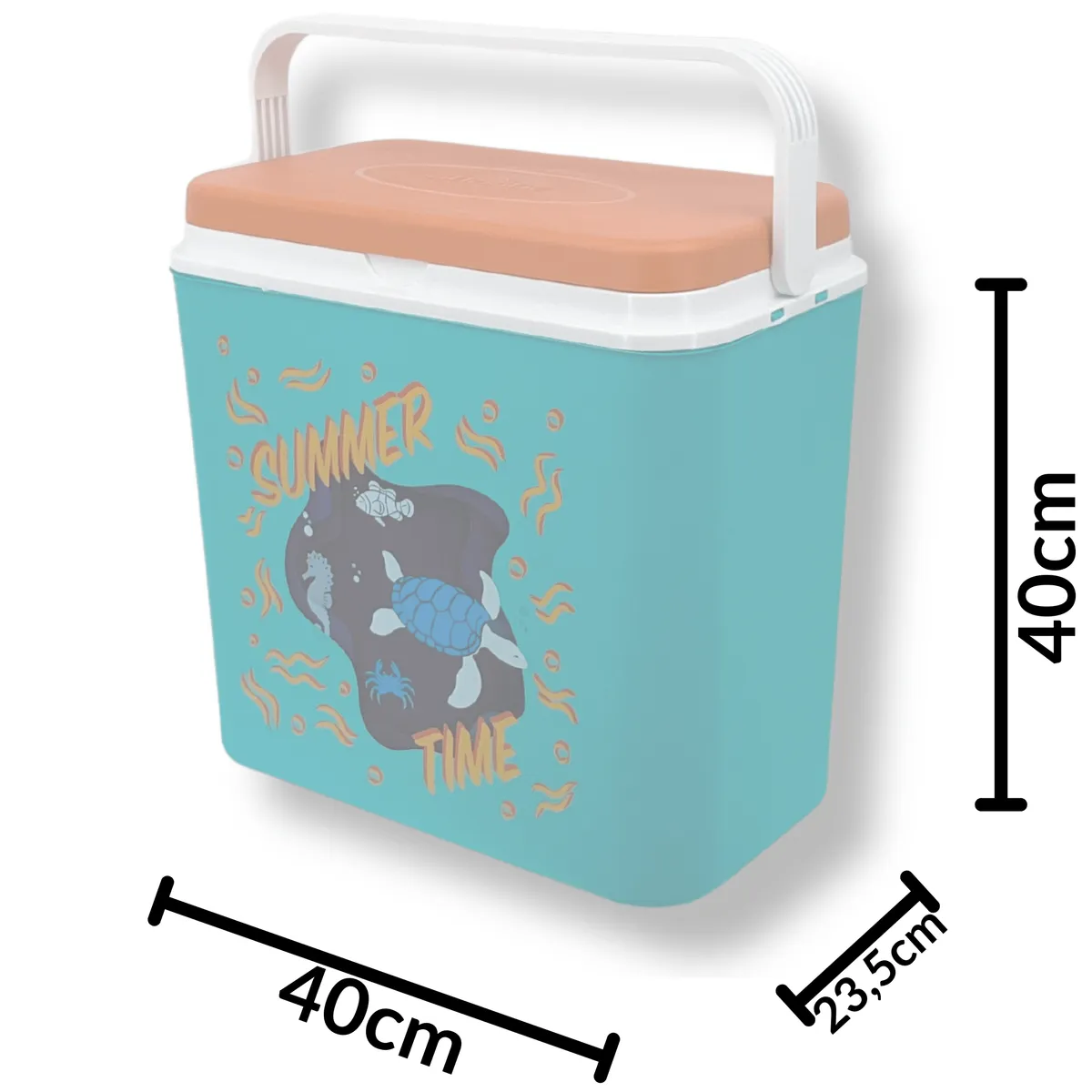 Kühlbox ATLANTIC 24 l Blau mit Meerestier-Motiv Kamai — zdjęcie 7 z 8
