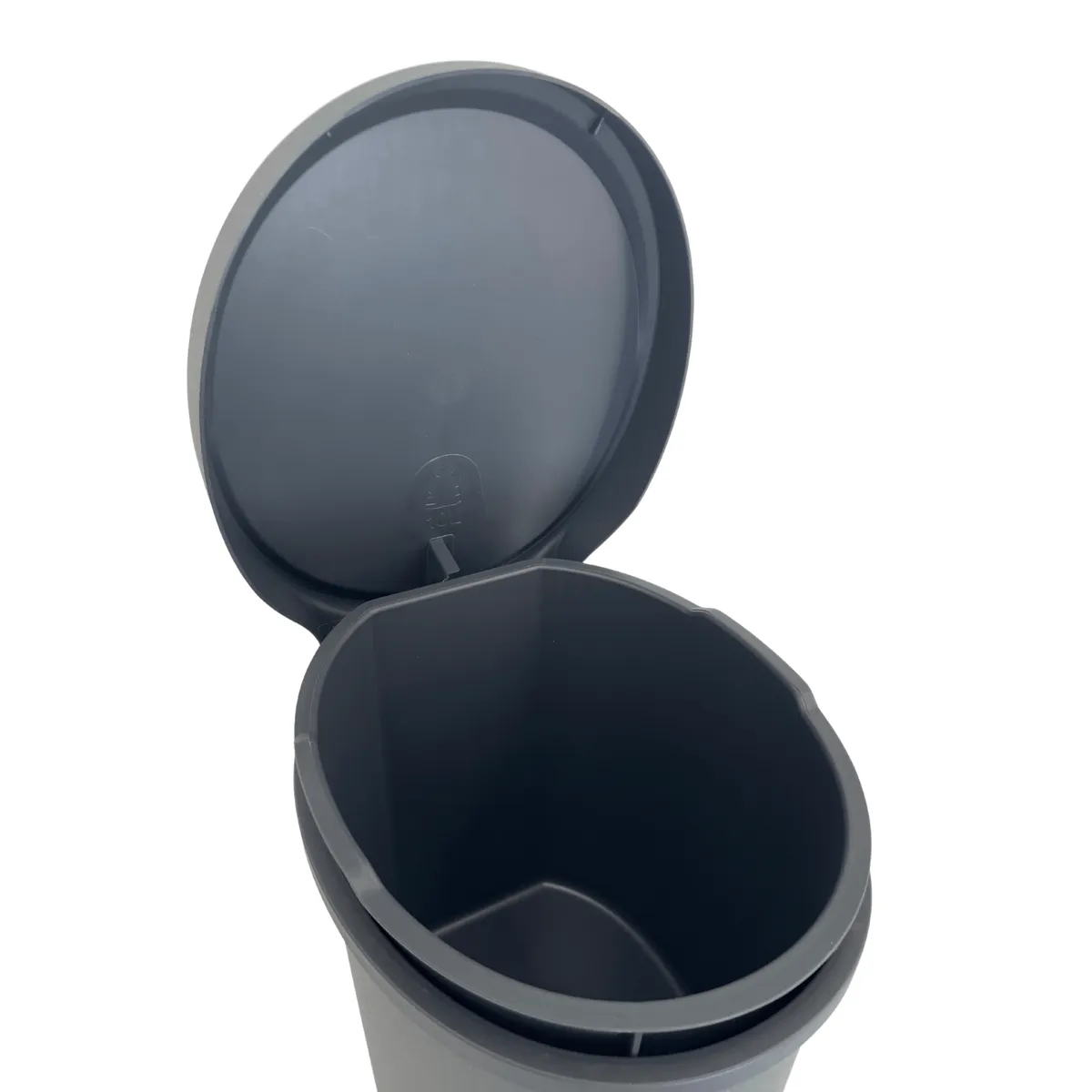 Pedal bin 6 l for bathroom and kitchen, graphite — zdjęcie 5 z 5
