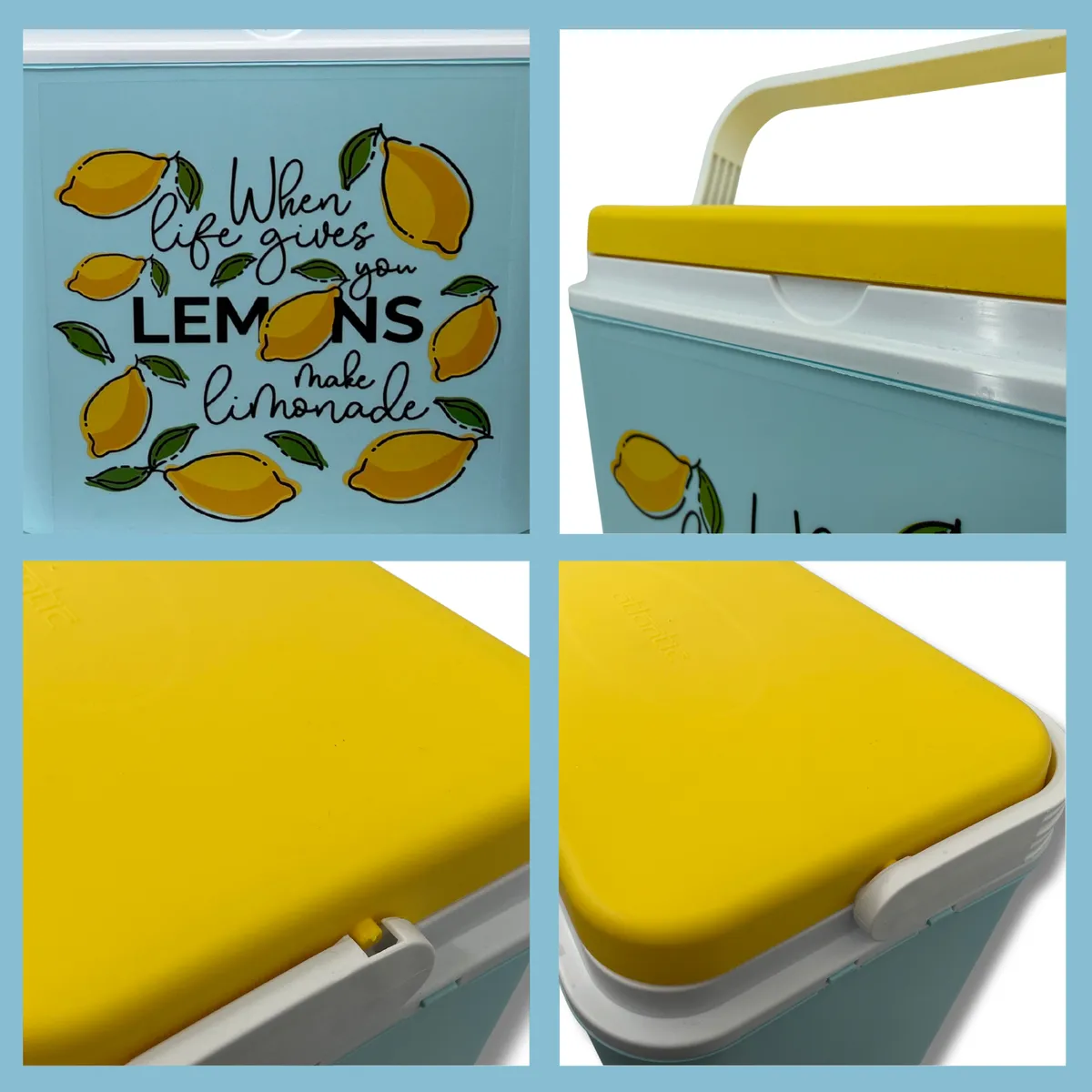 Kühlbox ATLANTIC 24 l Hellblau mit Limonade-Motiv Kamai — zdjęcie 4 z 8