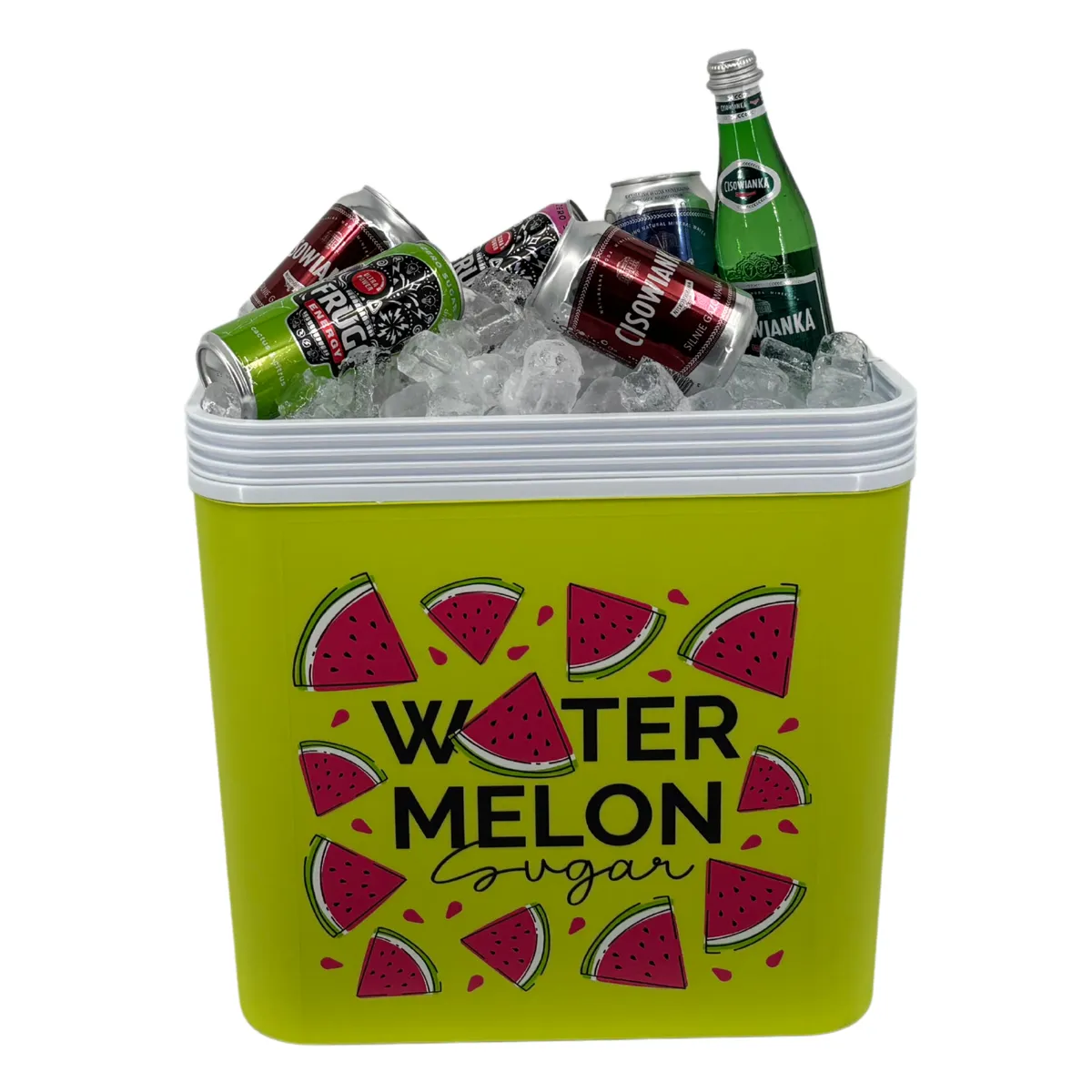 Kamai ATLANTIC 24 l cool box, watermelon green and red — zdjęcie 1 z 8