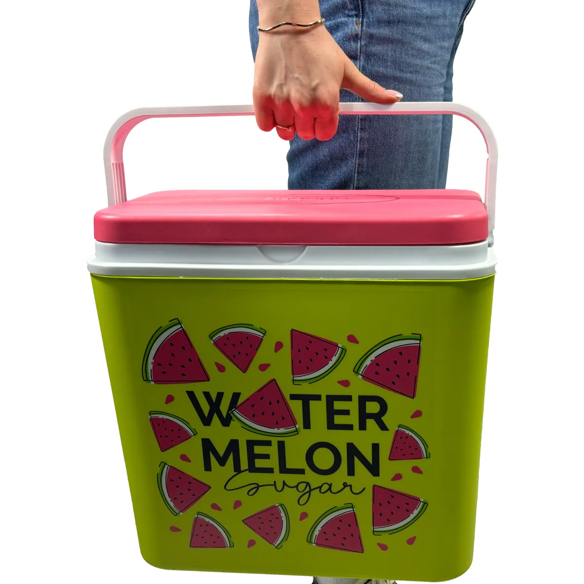 Kamai ATLANTIC 24 l cool box, watermelon green and red — zdjęcie 2 z 8