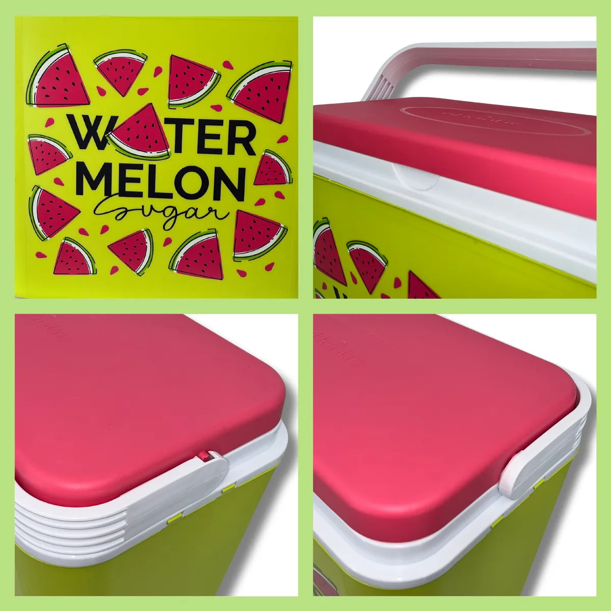 Kamai ATLANTIC 24 l cool box, watermelon green and red — zdjęcie 5 z 8
