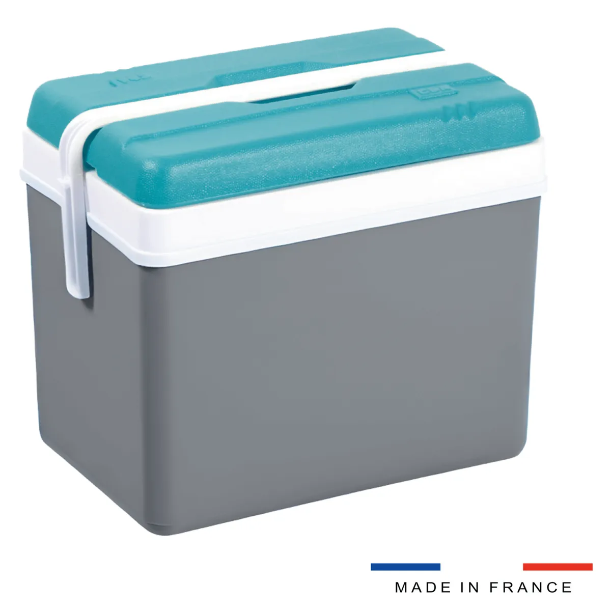 Kamai EDA 35 l cool box, grey with turquoise lid — zdjęcie 2 z 8