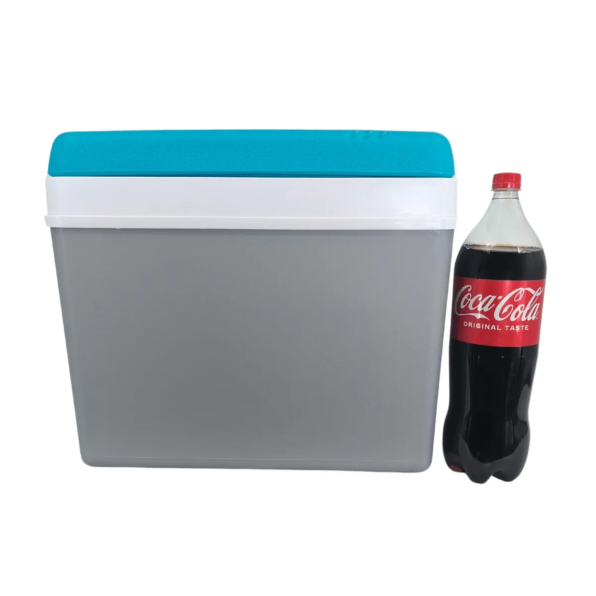 Kamai EDA 35 l cool box, grey with turquoise lid — zdjęcie 3 z 8