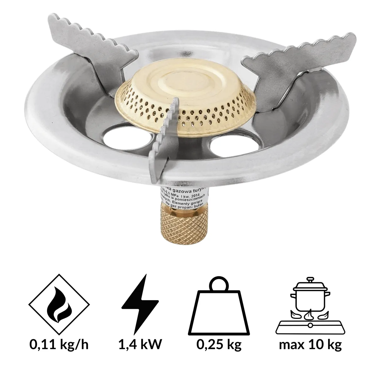 Camping stove, small, single burner — zdjęcie 3 z 8