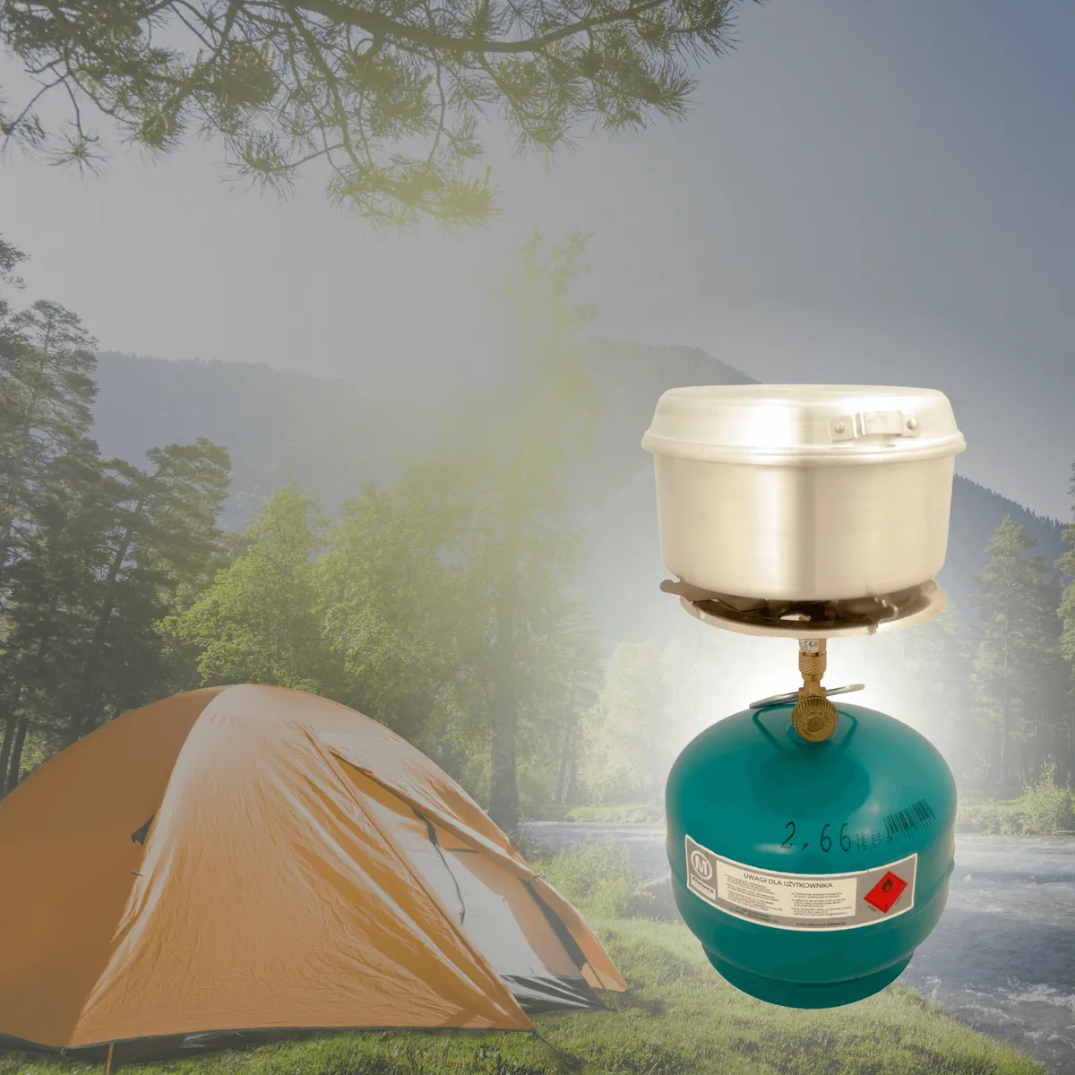 Camping stove, small, single burner — zdjęcie 7 z 8