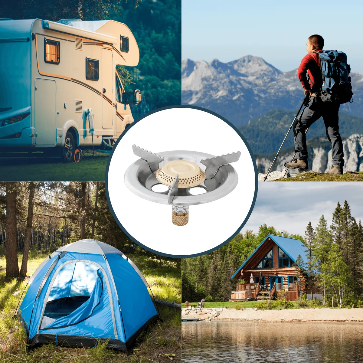 Campingkocher groß – ein Brenner — zdjęcie 8 z 8