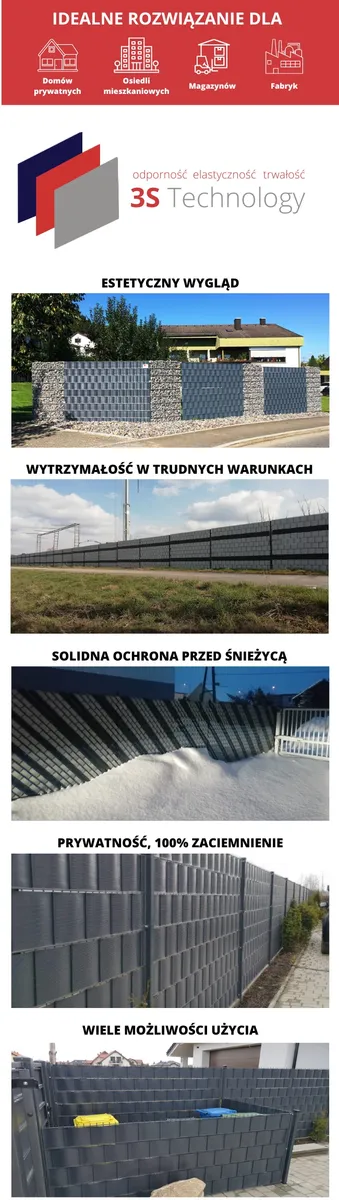 Taśma ogrodzeniowa PASKI 6 x 2,55mb CLASSIC 19cm PROTECTO™ + 12 klipsów GRATIS — zdjęcie 4 z 8