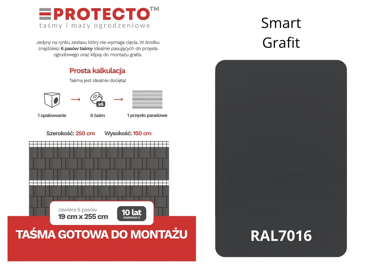 Stínicí páska PÁSY 6 × 2,55 bm SMART 19 cm PROTECTO™ + 12 klipů ZDARMA — zdjęcie 4 z 8