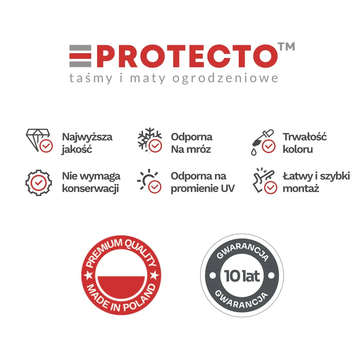 PROTECTO™ BASIC fence tape STRIPS 6 × 2.55 m, 19 cm, graphite + 12 clips FREE — zdjęcie 5 z 8