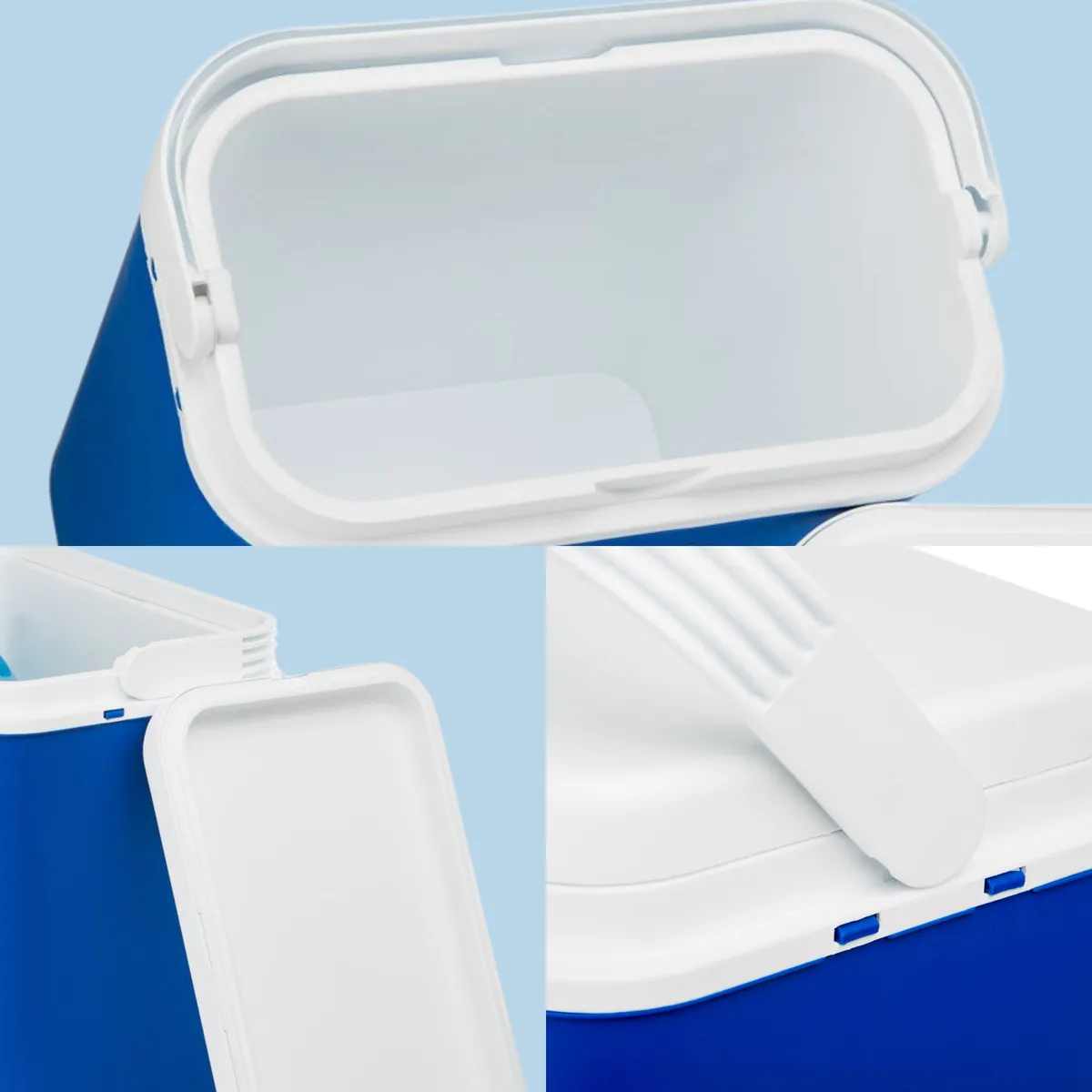 Kamai ATLANTIC 24 l cool box, blue with white lid — zdjęcie 3 z 8