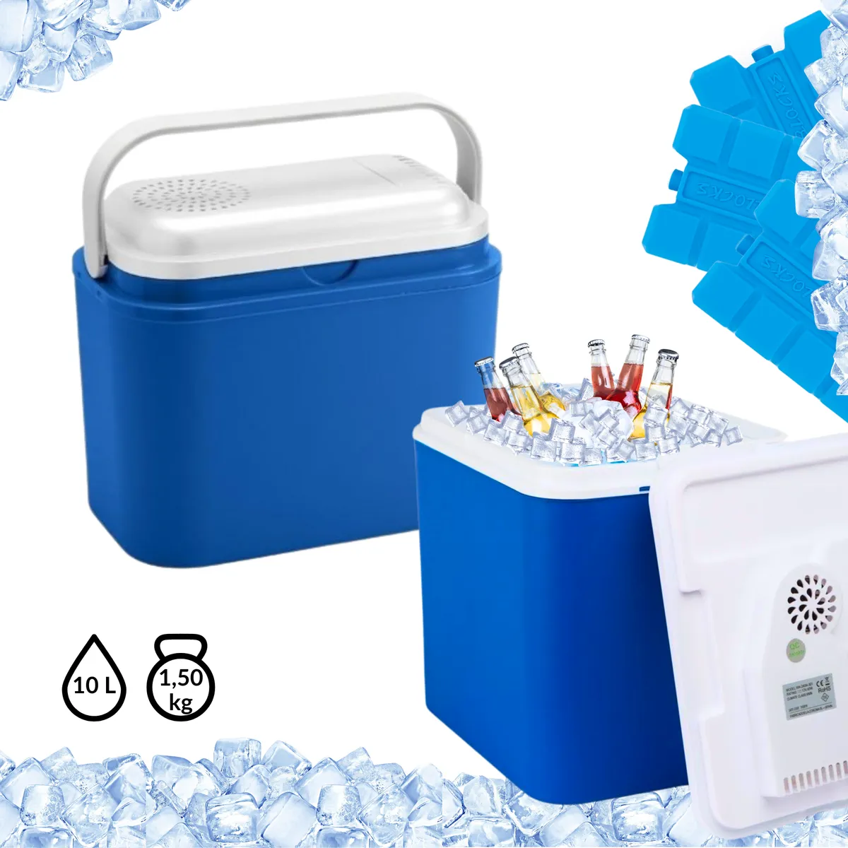 Kühlbox ATLANTIC 10 l 12 V Blau Kamai — zdjęcie 6 z 8