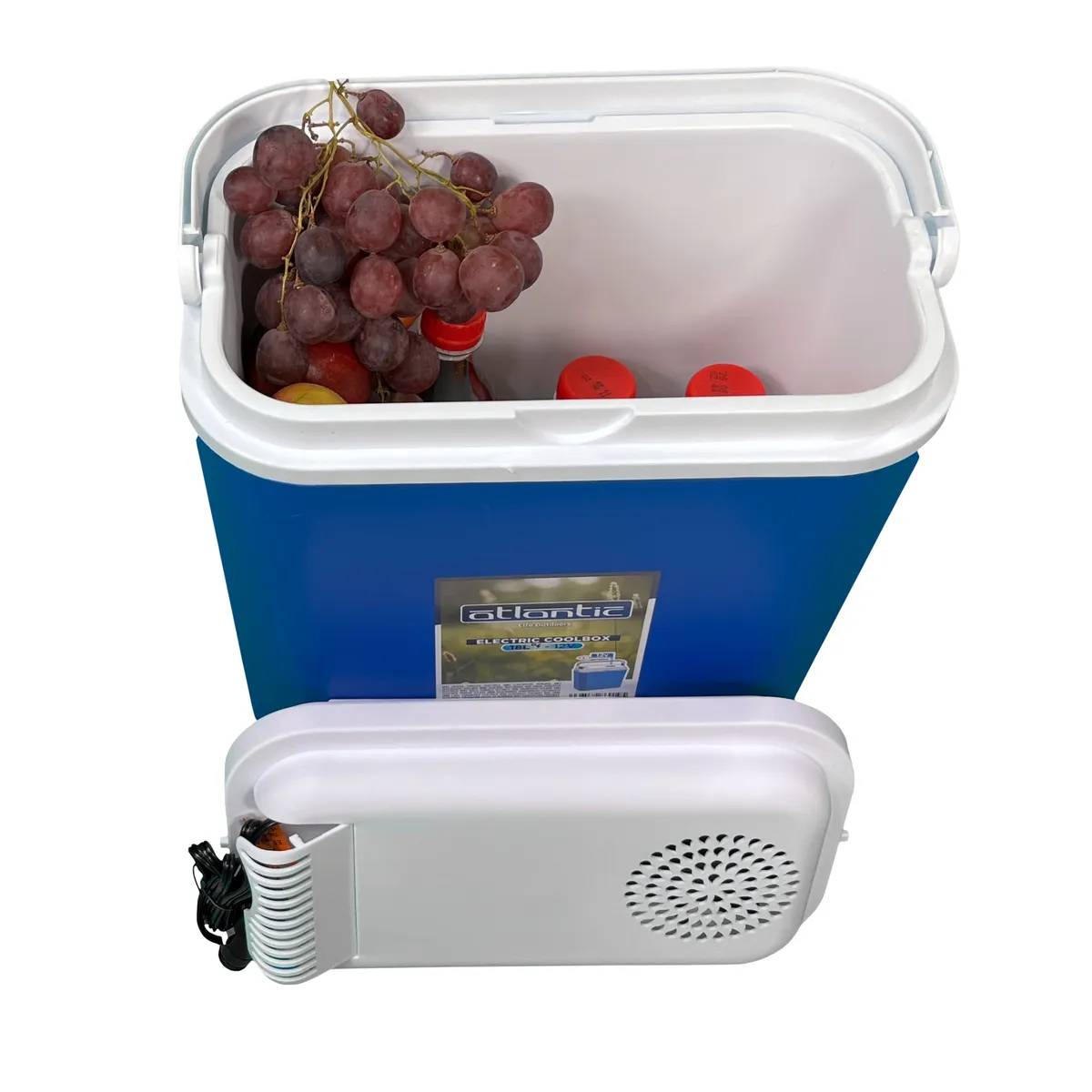 Chladicí box ATLANTIC 18 l modrý s bílým víkem Kamai 12 V — zdjęcie 5 z 8