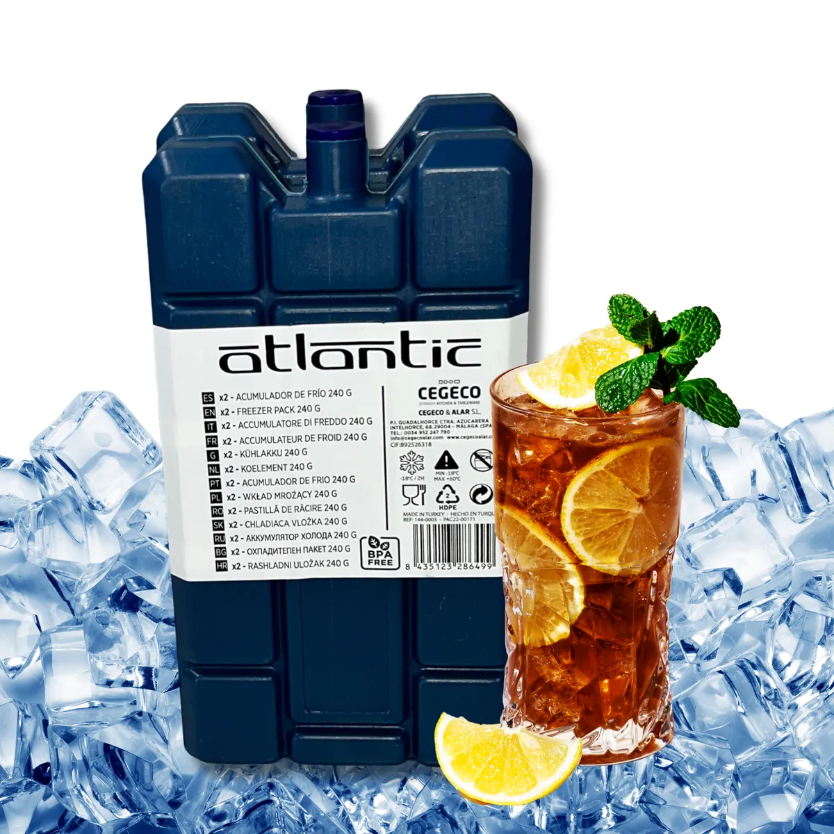Kühlakku ATLANTIC 2 × 240 ml Kamai — zdjęcie 2 z 8