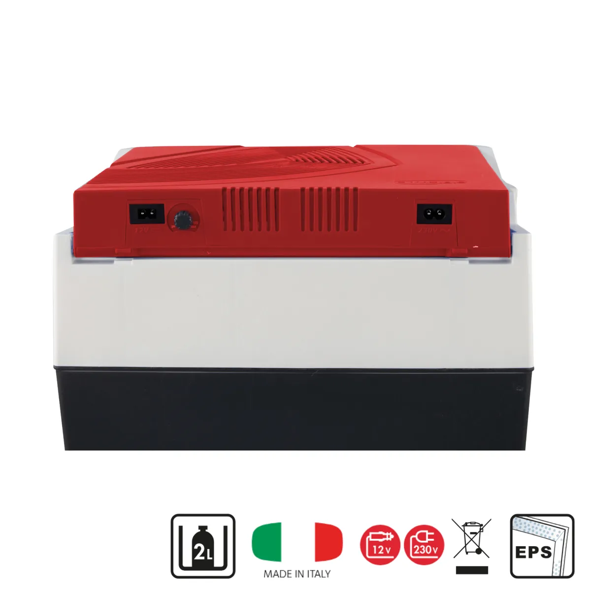 Kamai Coolbox 29 l electric cool box, 12/230 V, anthracite with red lid — zdjęcie 8 z 8