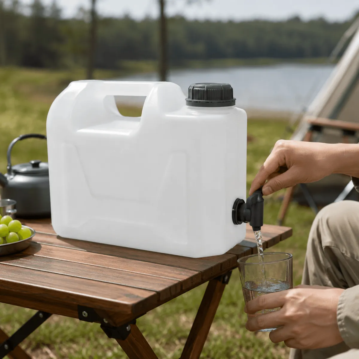 KAMAI CAMP water jerry can with bottom tap, 5 l — zdjęcie 2 z 8