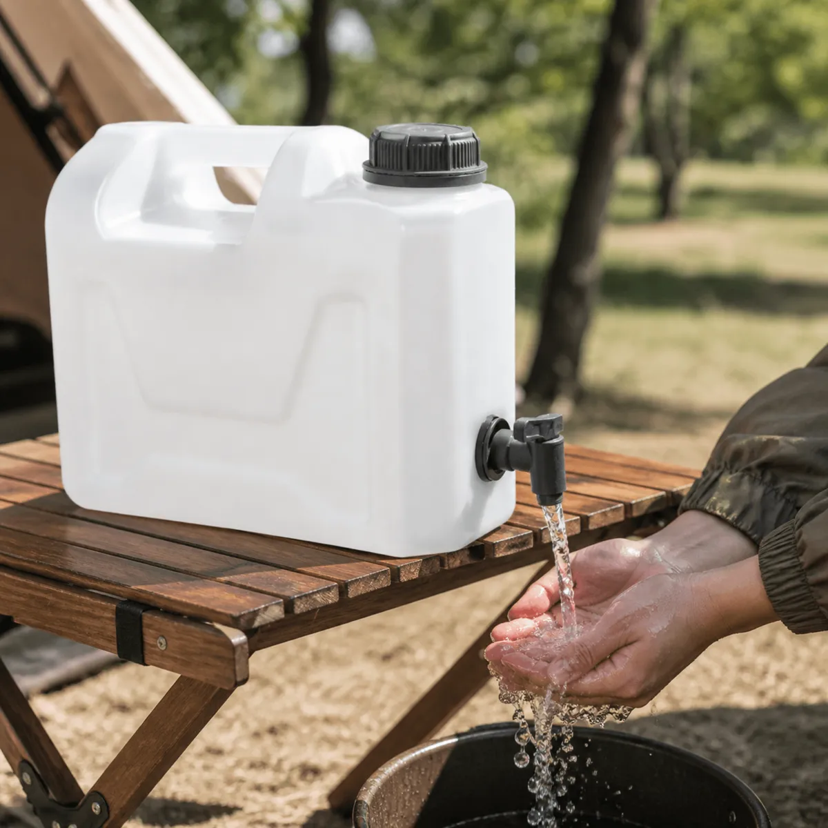 KAMAI CAMP water jerry can with bottom tap, 5 l — zdjęcie 3 z 8