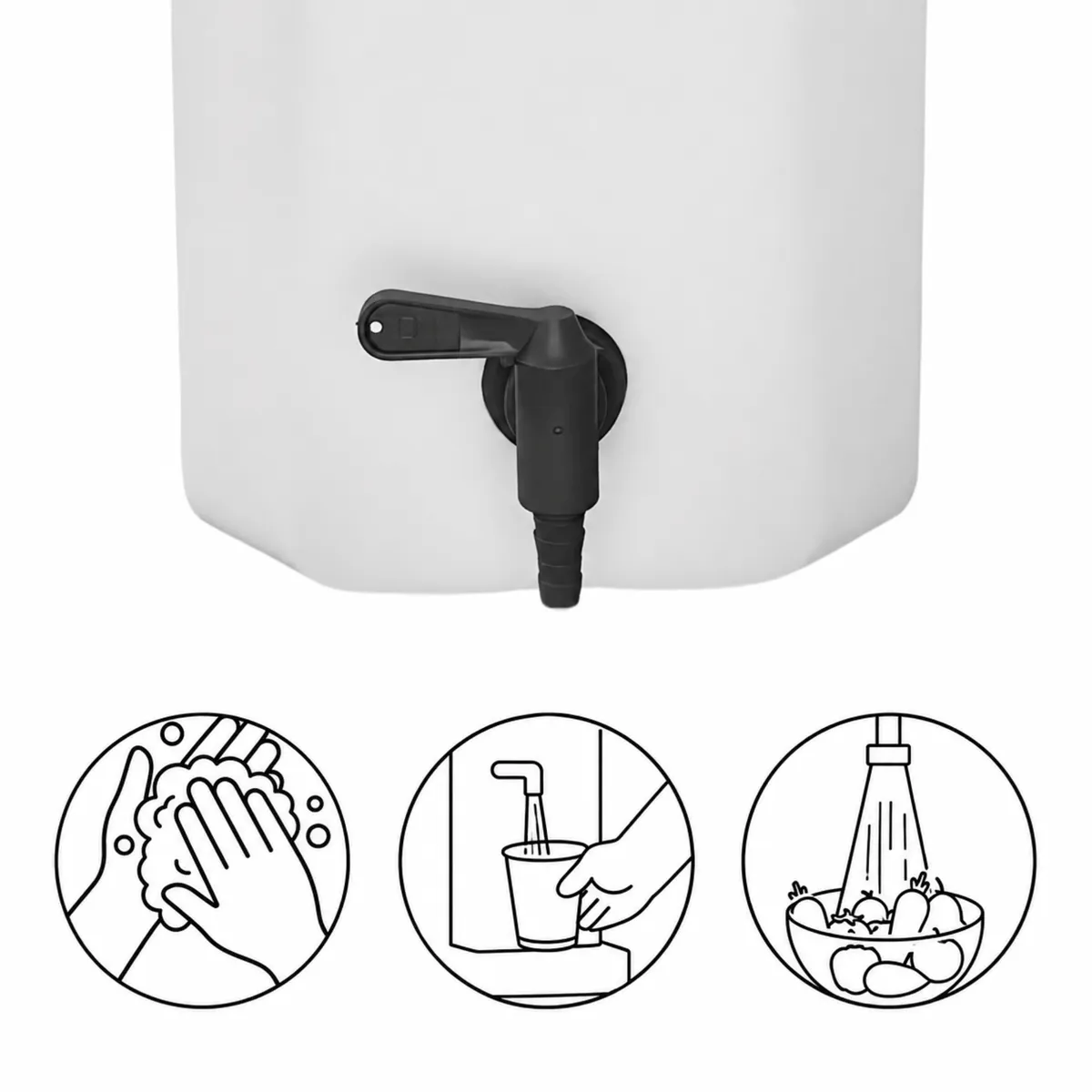KAMAI CAMP water jerry can with bottom tap, 5 l — zdjęcie 8 z 8