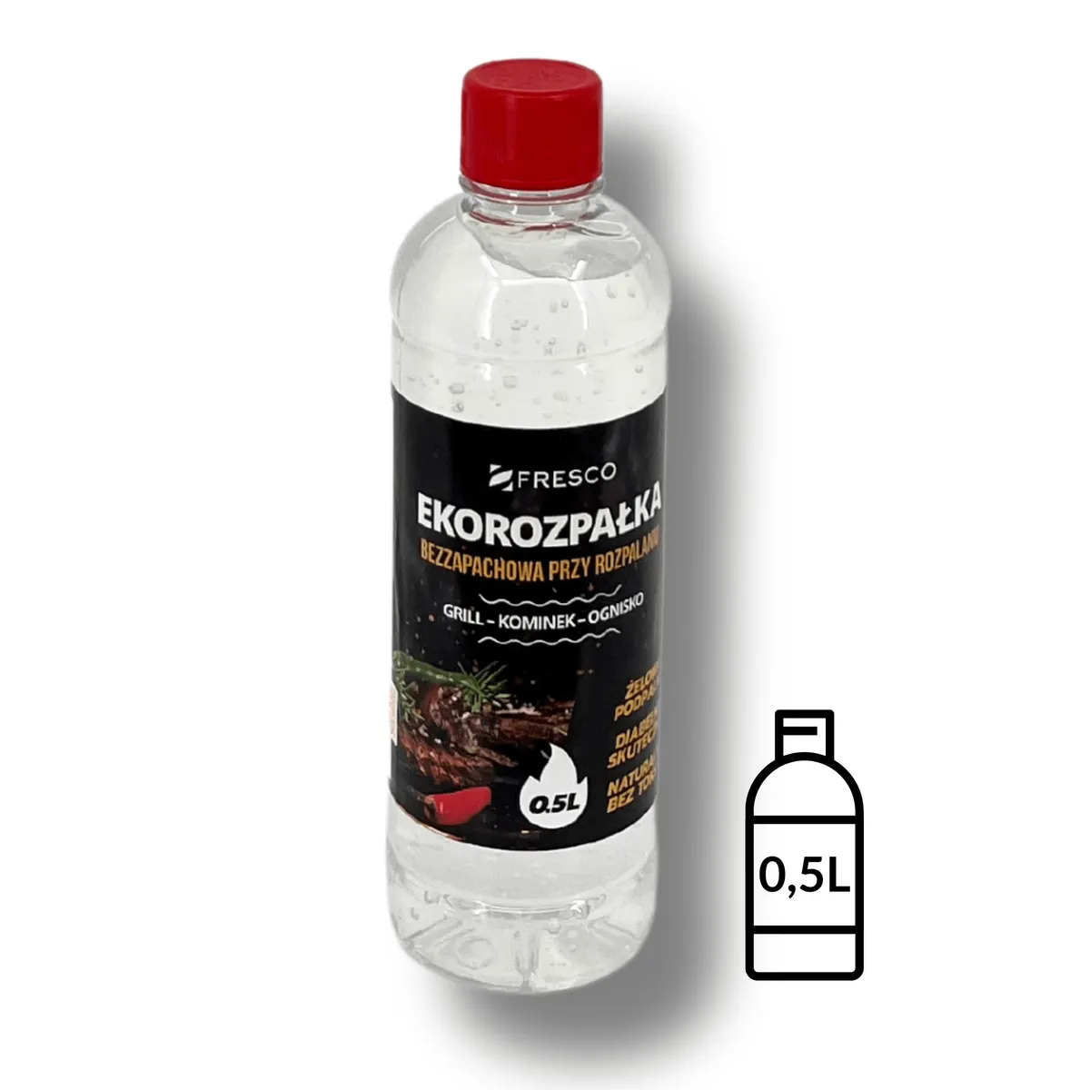 Öko-Anzündgel 0,5 l für den Grill FRESCO, geruchsneutral — zdjęcie 4 z 8