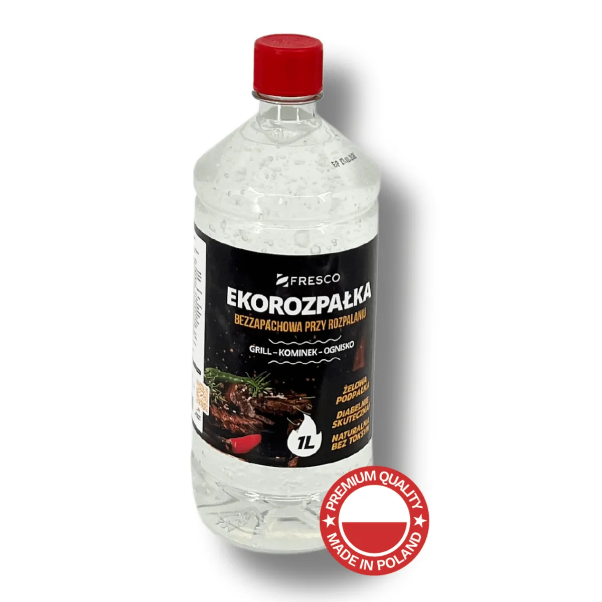 Gelový eko podpalovač 1,0 l na gril FRESCO bez zápachu — zdjęcie 3 z 8