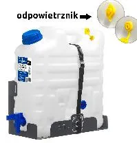 SET Wasserkanister mit unterem Zapfhahn und Tragegriff KAMAI PROFI EX 17 l
