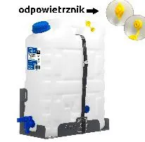 SADA kanystr na vodu se spodním kohoutkem a držákem KAMAI PROFI EX 22 l — zdjęcie 1 z 1