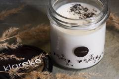 Натуральная ароматическая свеча-L-200гр-55 часов-света-KLAREKO-Mint